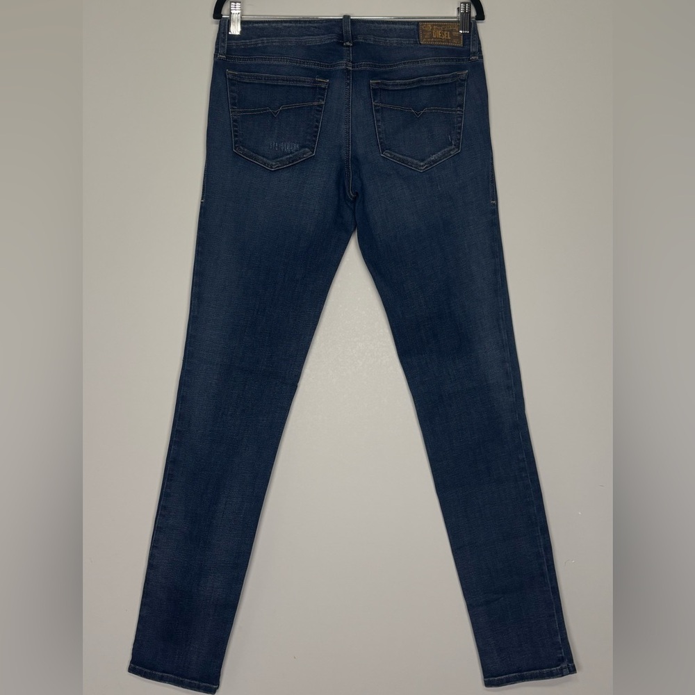 Diesel Gruppe Super Slim Skinny‎ Jeans Low Waist Medium Wash Denim Size 29 - Picture 2 of 9